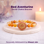 Red Aventurine Sacral Chakra Bracelet – Abhimantrit & Certified