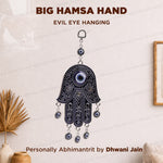Big Hamsa Hand with Evil Eye Hanging - Abhimantrit