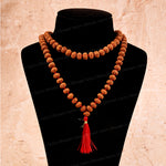6 Mukhi Rudraksha Mala – Sacred Spiritual Necklace for Meditation, Strength & Lord Kartikeya Blessings