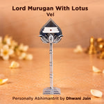 Lord Murugan With Lotus Vel