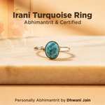 Irani Turquoise Ring: Strengthens Communication & Confidence