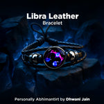 Libra Leather Bracelet for Balance, Harmony & Zodiac Energy