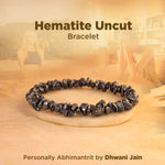 Hematite Uncut Crystal Bracelet