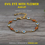 Evil Eye With Flower Anklets