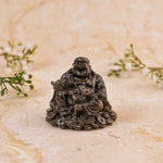 Pyrite Dust Laughing Buddha