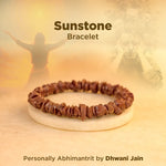 Sunstone Uncut Bracelet