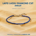 Lapis Lazuli Diamond Cut Anklet