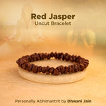 Increase Focus and Strength: Red Jasper Uncut Bracelet
