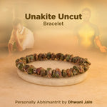 Unakite Uncut Crystal Bracelet