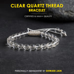 Removes Depression, Anger & Anxiety: Clear Quartz Thread Bracelet