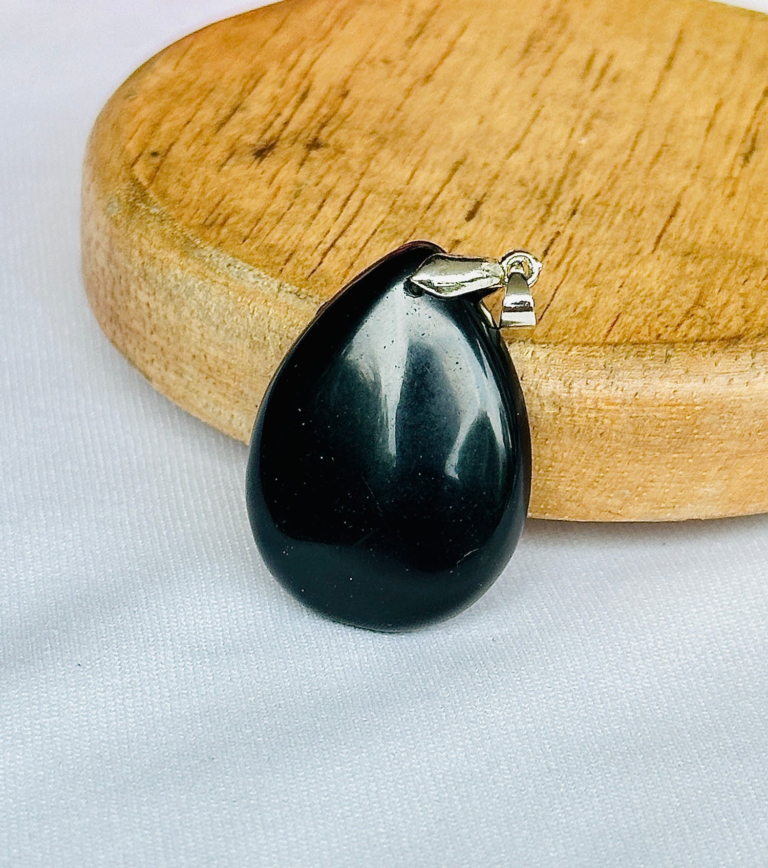 Black Hakik Stone Tree of Life Pendant for Protection & Strength – Abhimantrit & Certified