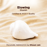 Blowing Shankh For Sacred Sound Aarti Puja Rituals