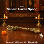 Brass Ganesh Havan Spoon - Abhimantrit