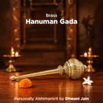 Brass Hanuman Gada - Abhimantrit