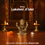 Brass Lakshmi Ji Idol - Abhimantrit