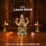 Brass Laxmi Murti- Abhimantrit