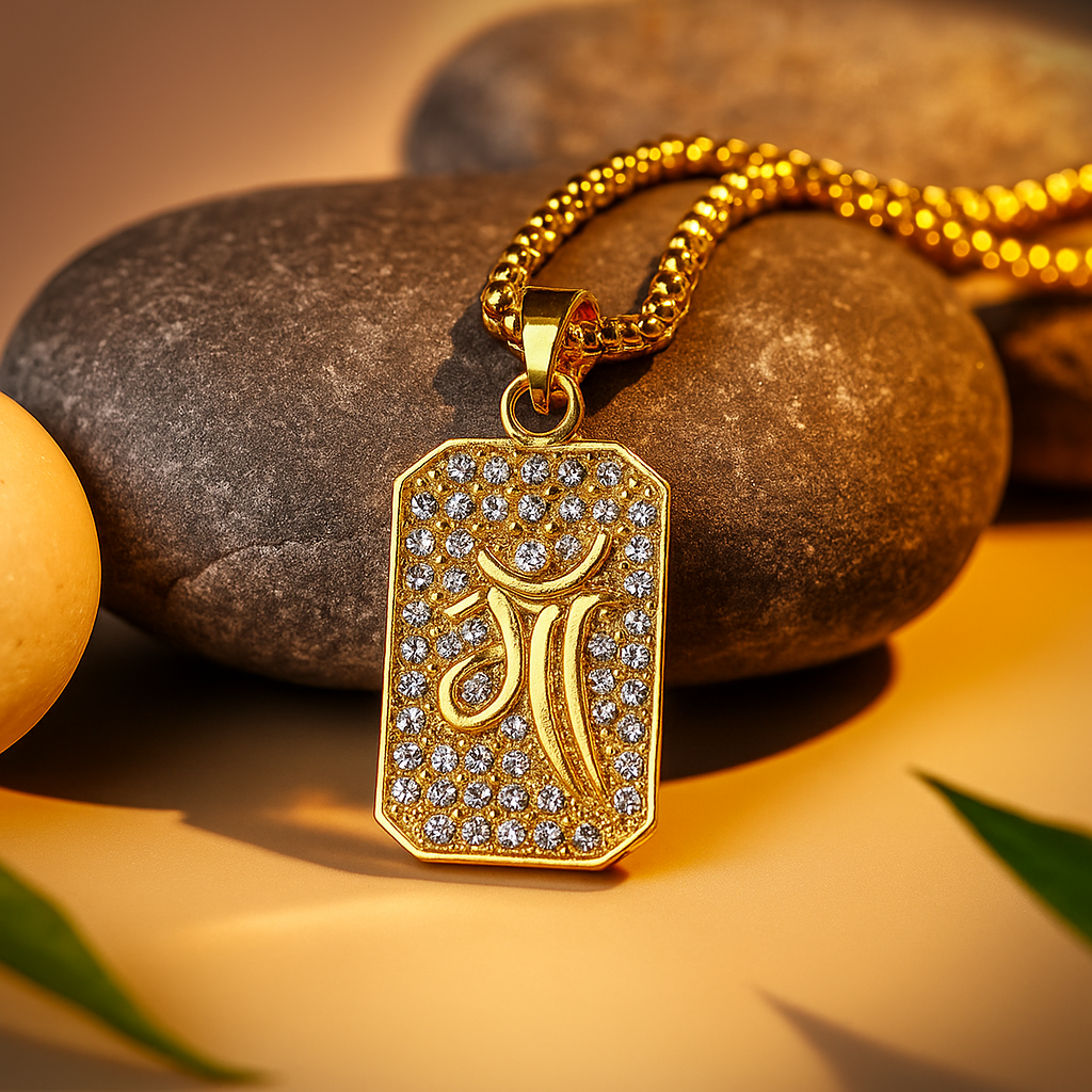 Maa Diamond Pendant - Abhimantrit