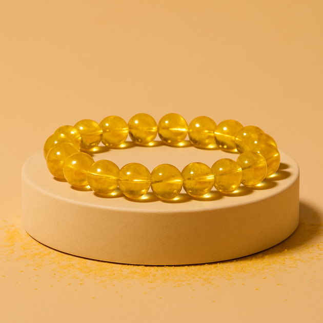 Natural Yellow Citrine Bracelet For Boost Self-Confidence