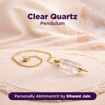 Clear Quartz Pendulum for Healing, Clarity & Dowsing - Abhimantrit