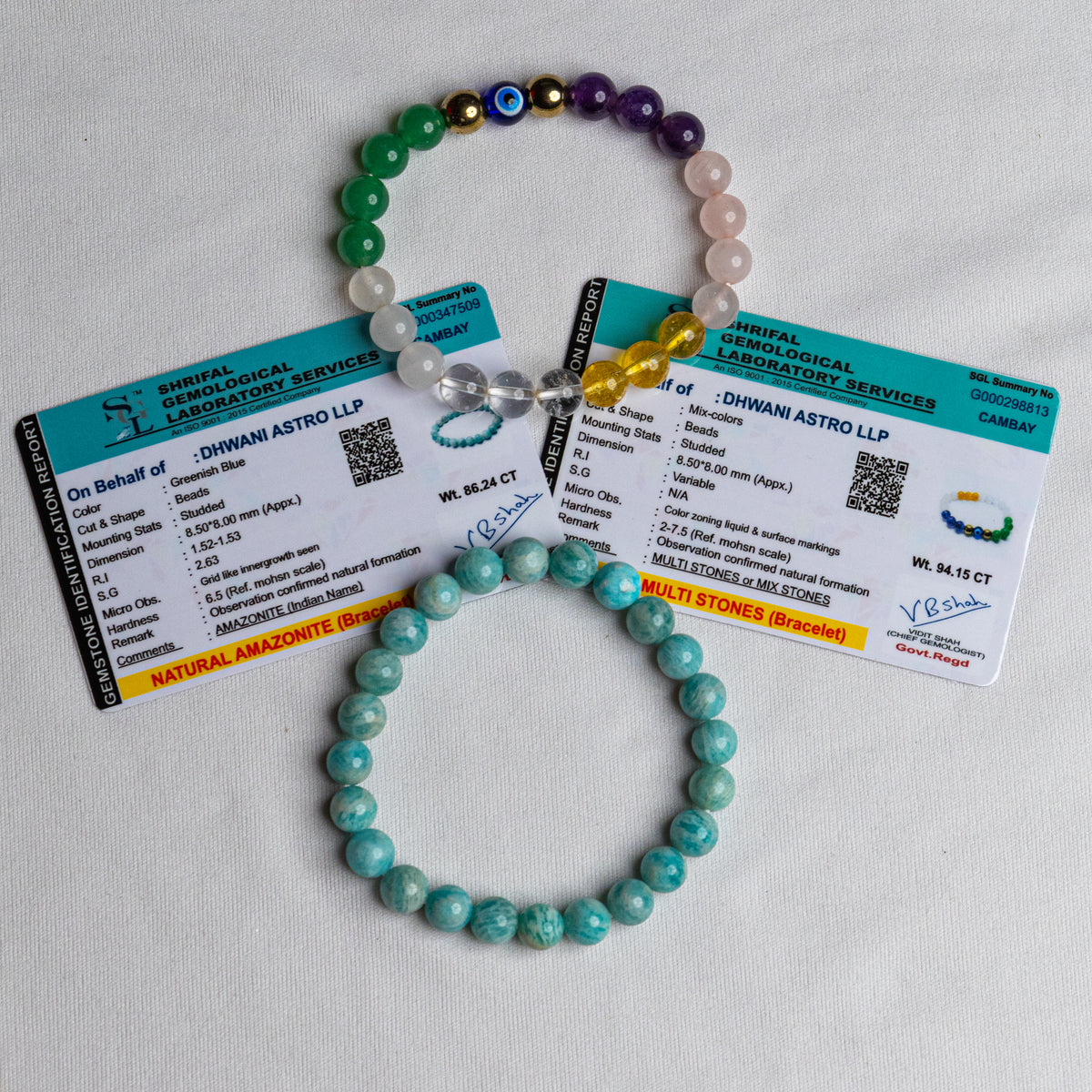 Couple FOREVER LOVE Combo Bracelets - Abhimantrit & Certified