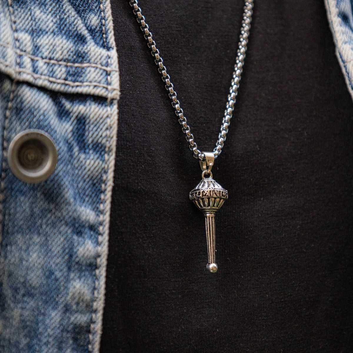 Silver Hanuman Ji Gada Pendant ( Blessings & Protection)- Abhimantrit