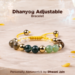 Natural Dhanyog Adjustable Bracelet for Wealth, Prosperity & Success
