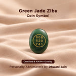 Green Jade Zibu Coin Symbol - Abhiamntrit