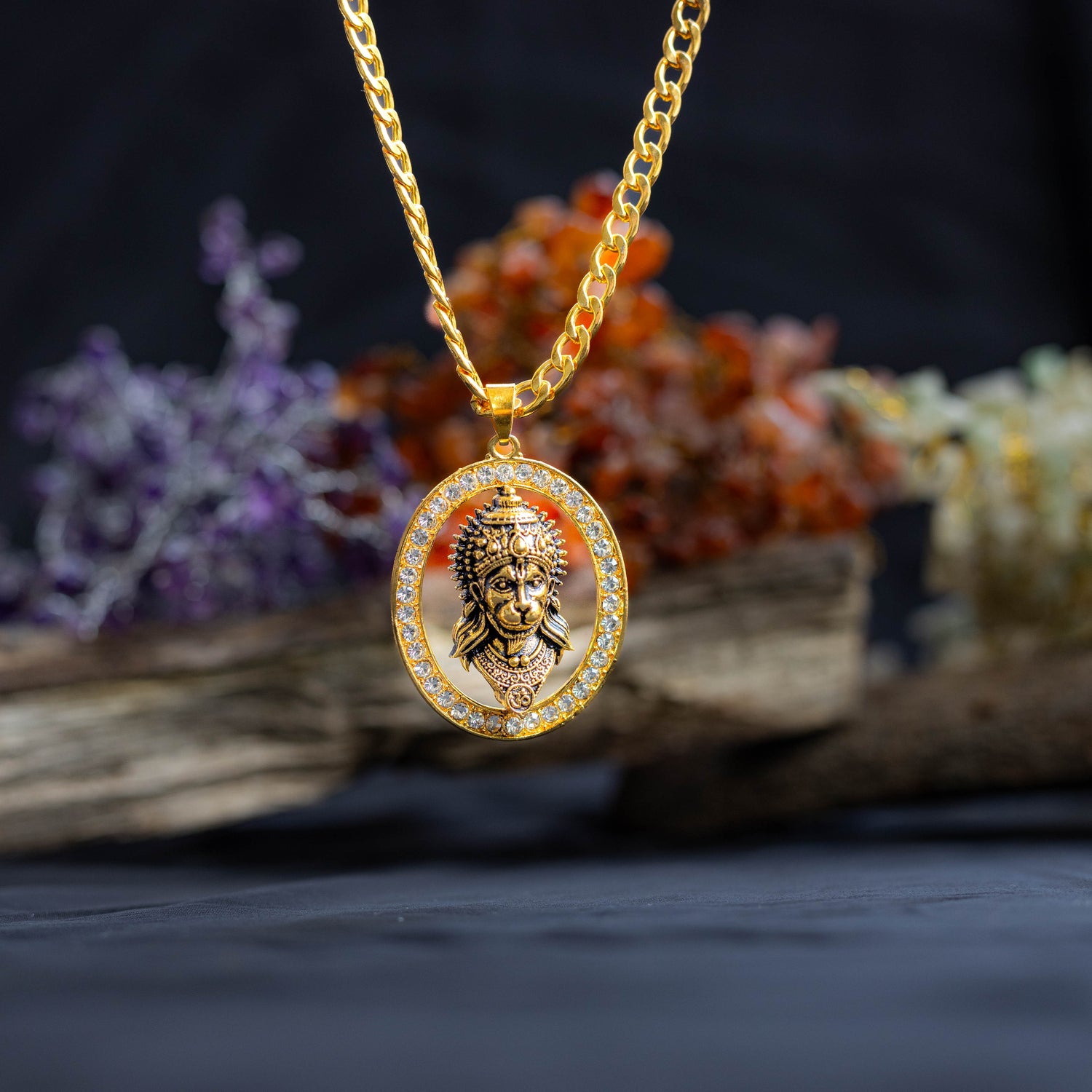 Gold Hanuman Ji PeGold Hanuman Ji Pendant (Blessing & Protection) - Abhimantritndant  - Abhimantrit