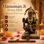 Pure Brass Hanuman Ji Idol - Abhimantrit