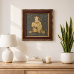 Hanuman Ji Raw Pyrite Frame - Protection & Strength Energy Frame