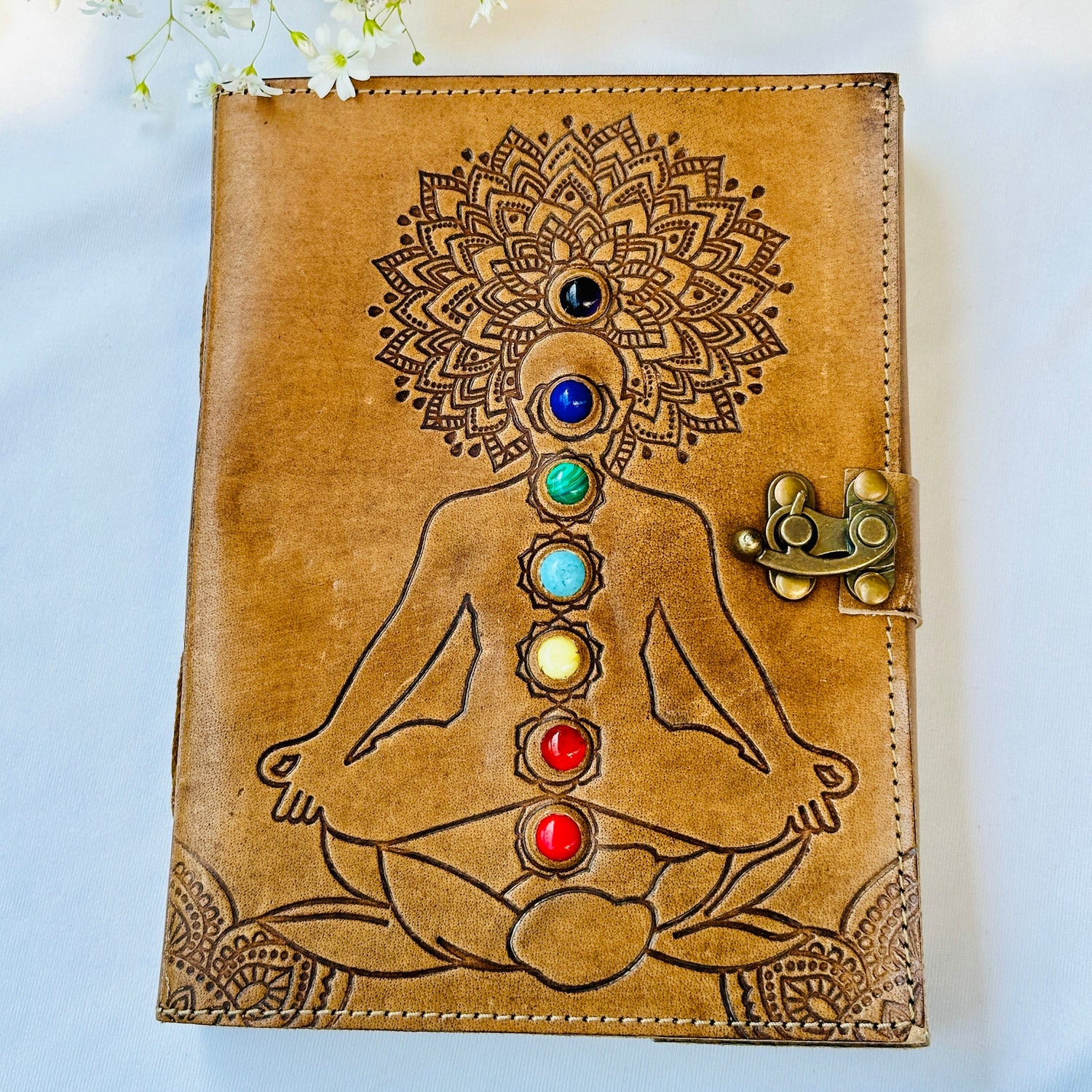 Powerful Seven Chakra Diary for Manifestation, Intention, Gratitude - Abhimantrit
