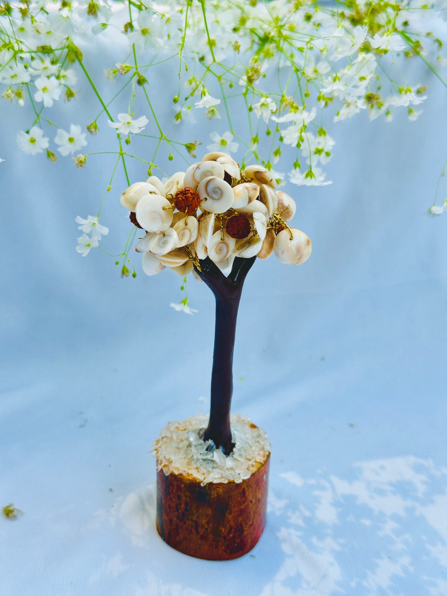 Protects from evil effects and brings positive energy Tree (Gomti Chakra & Rudraksh Tree) - Abhimantrit