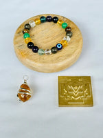 Education Power Combo of 3: Education Bracelet, Citrine Pendant & Tara Pujan Yantra