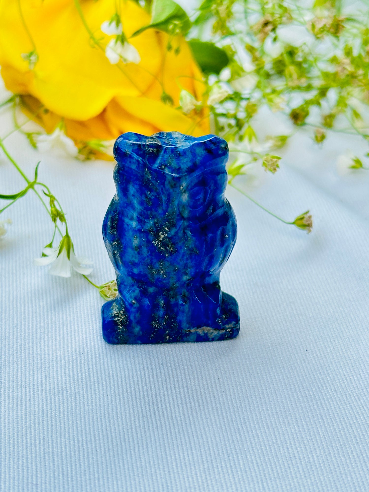 Lapis Lazuli Owl - Abhimantrit