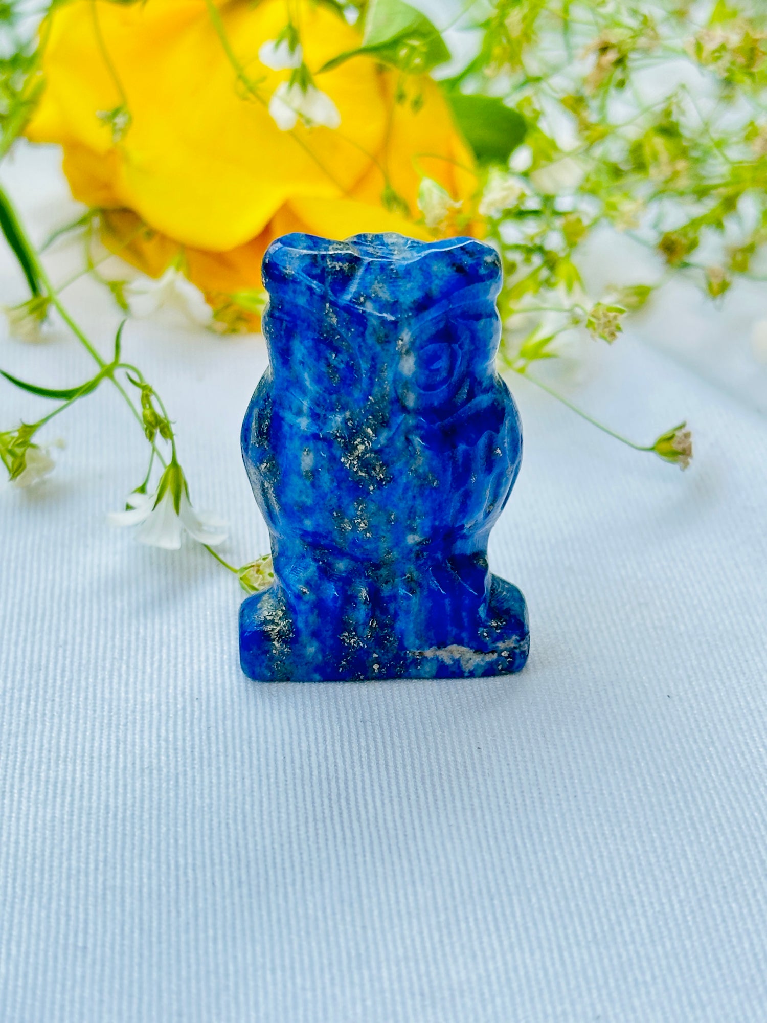 Lapis Lazuli Owl - Abhimantrit