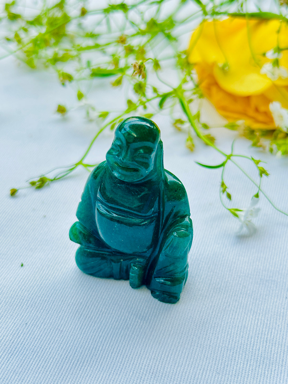 Green Jade Buddha (5Cm) - Abhimantrit