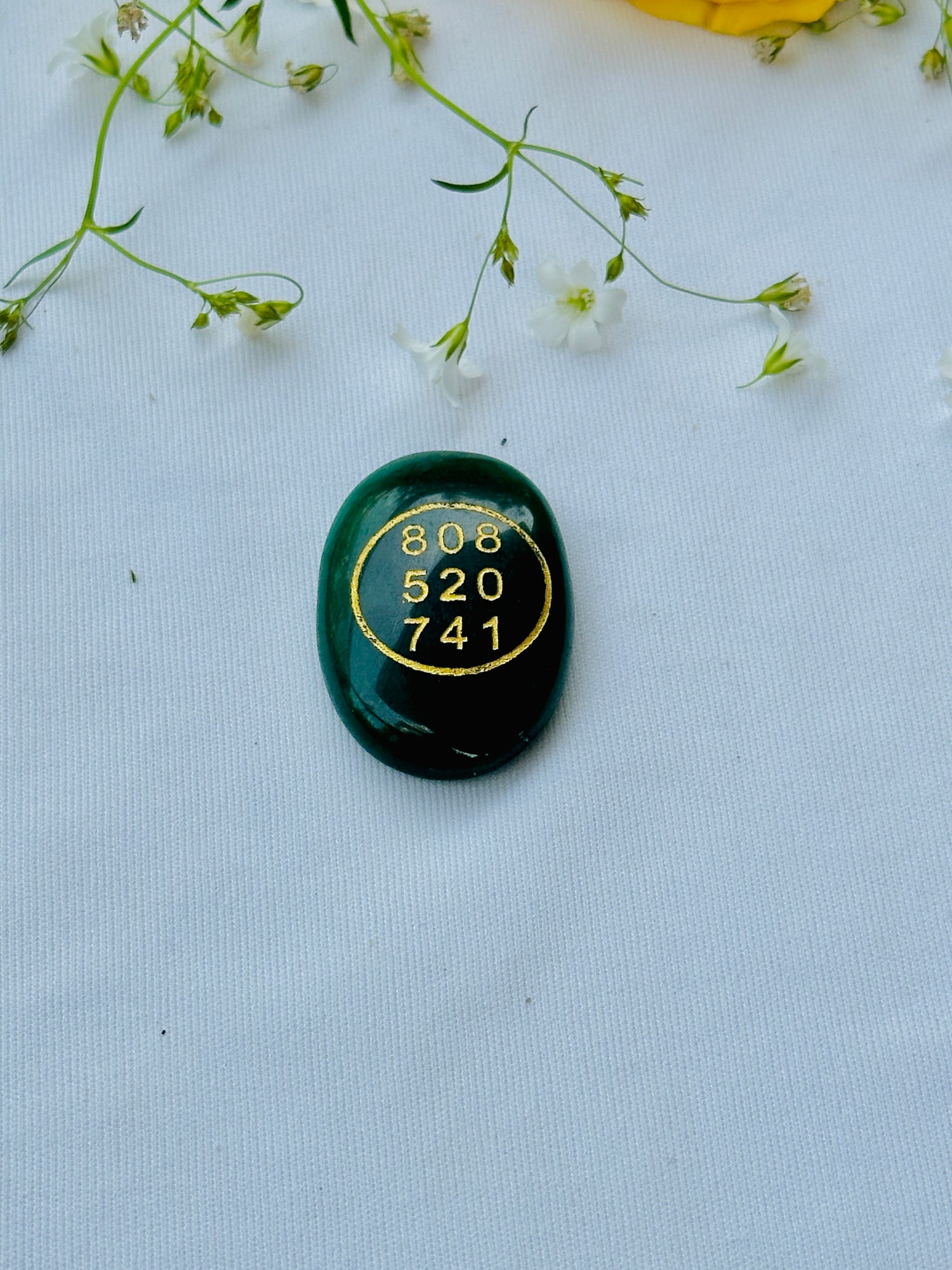 Green Jade Zibu Coin Symbol - Abhiamntrit
