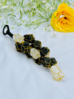 Black & White Selenite Wall Hanging - Abhimantrit