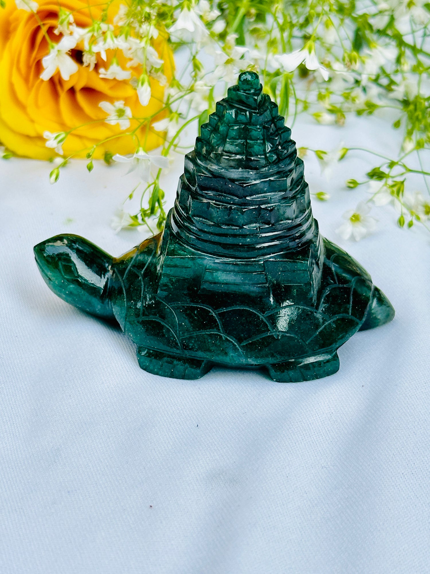 Turtle With Shri Yantra - Abhimantrit