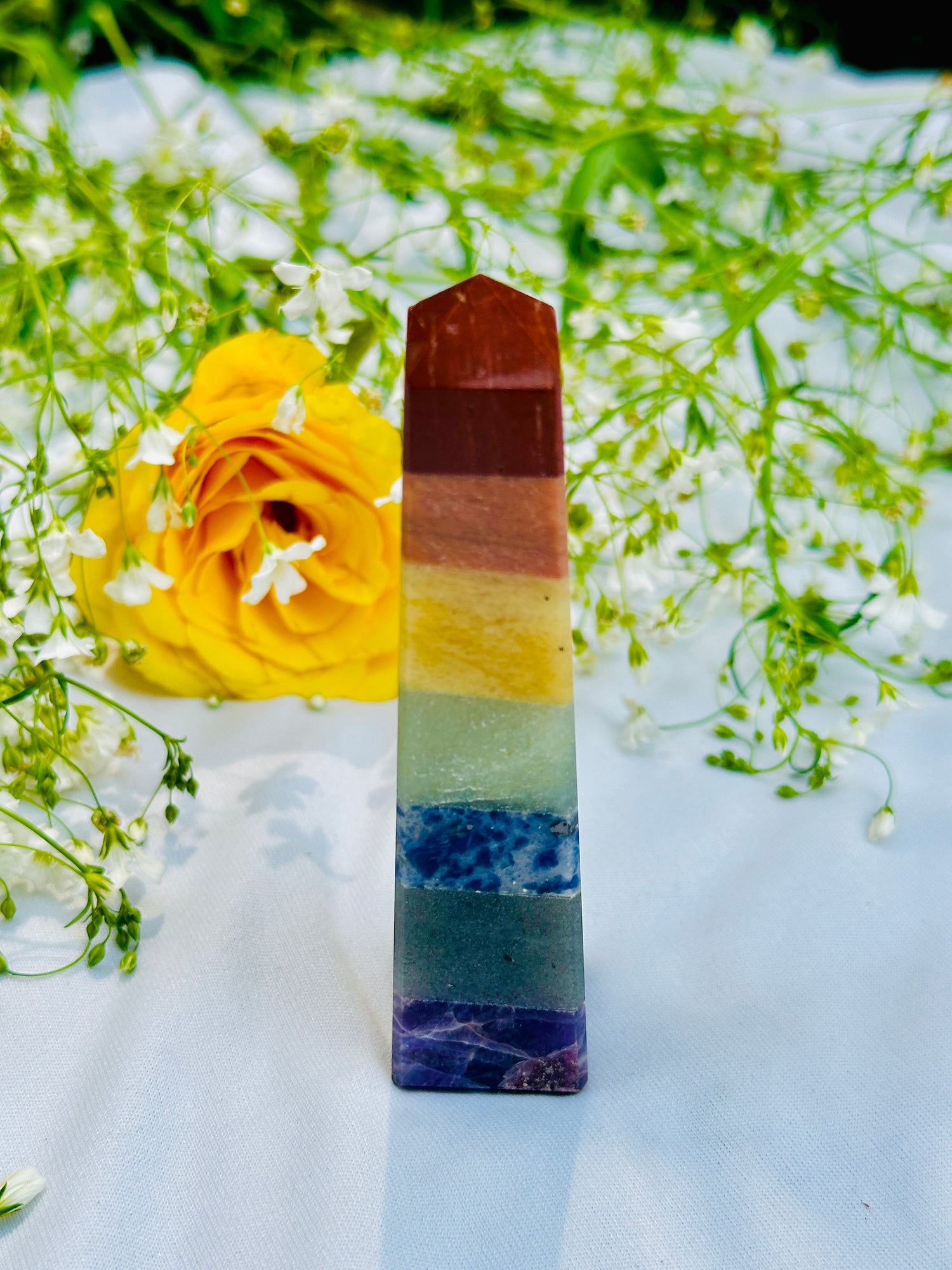 Seven Chakra Bonded Tower - Abhimantrit