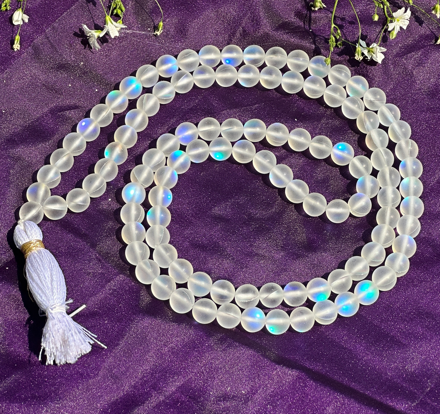 Aura Crystal Jap Mala - Abhimantrit & Certified