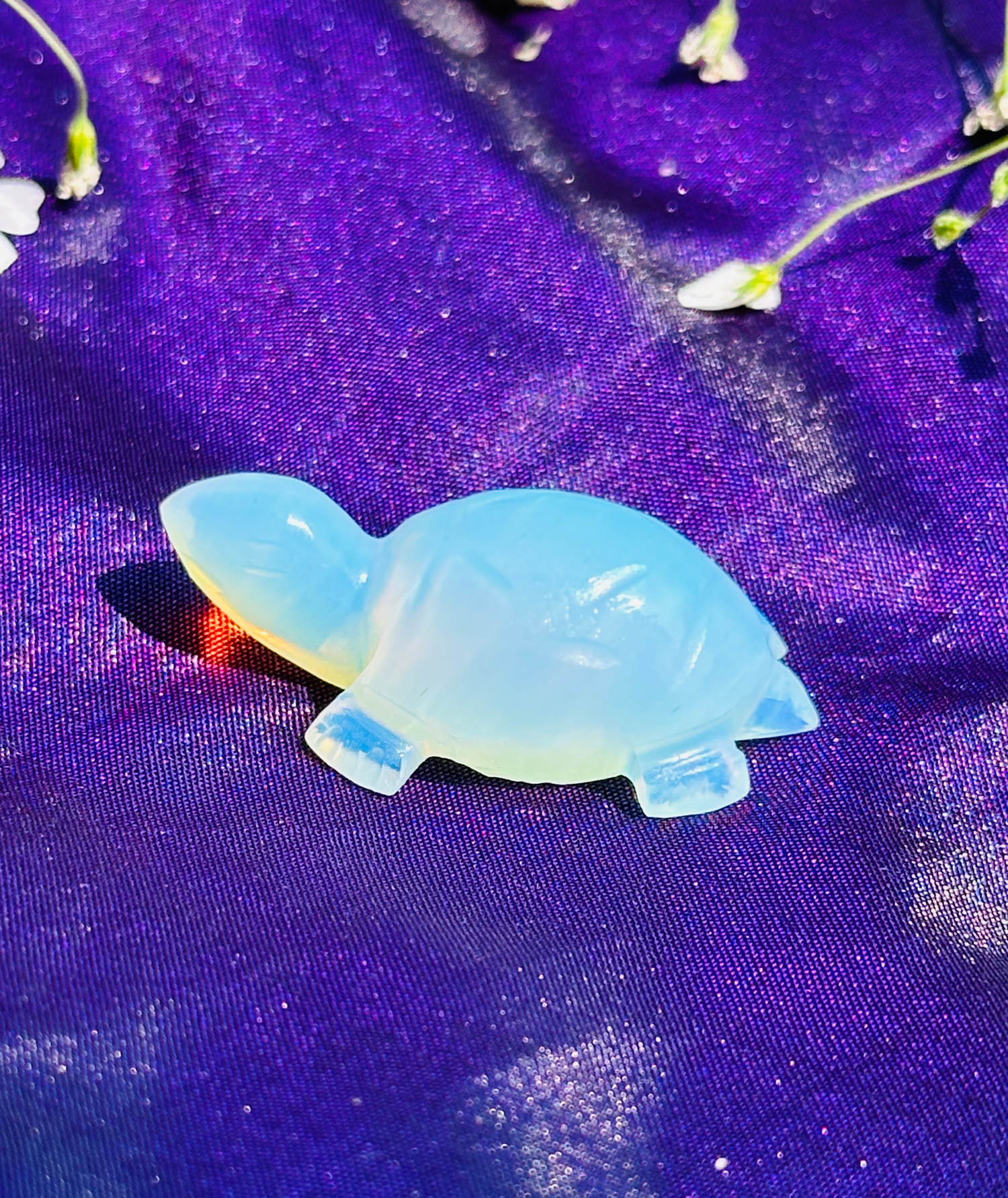 Opalite Carving Turtle - Abhimantrit