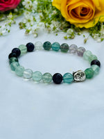 Mental Clarity & Focus: Multi Fluorite Bracelet - Abhimantrit & Certified