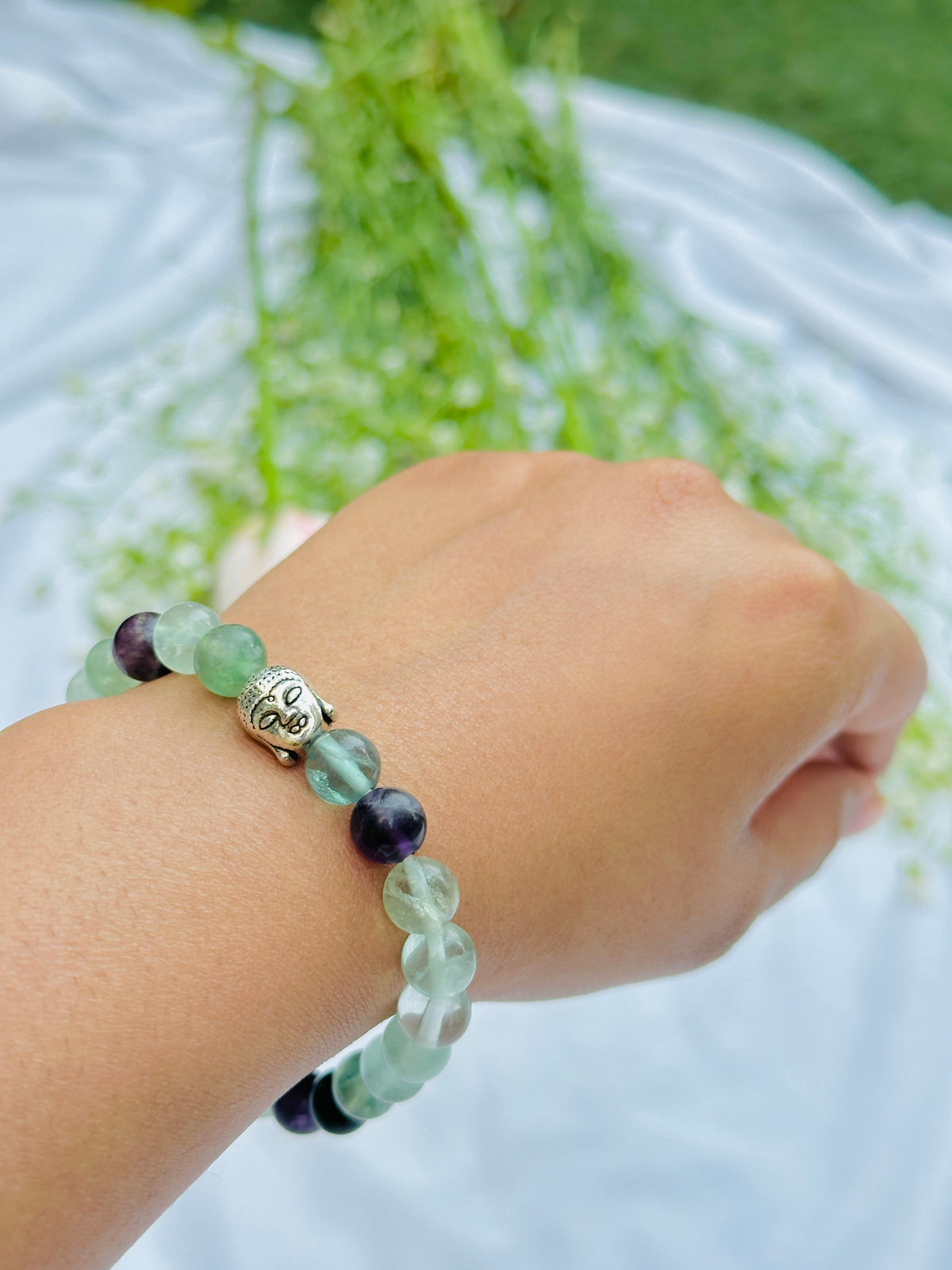Mental Clarity & Focus: Multi Fluorite Bracelet - Abhimantrit & Certified
