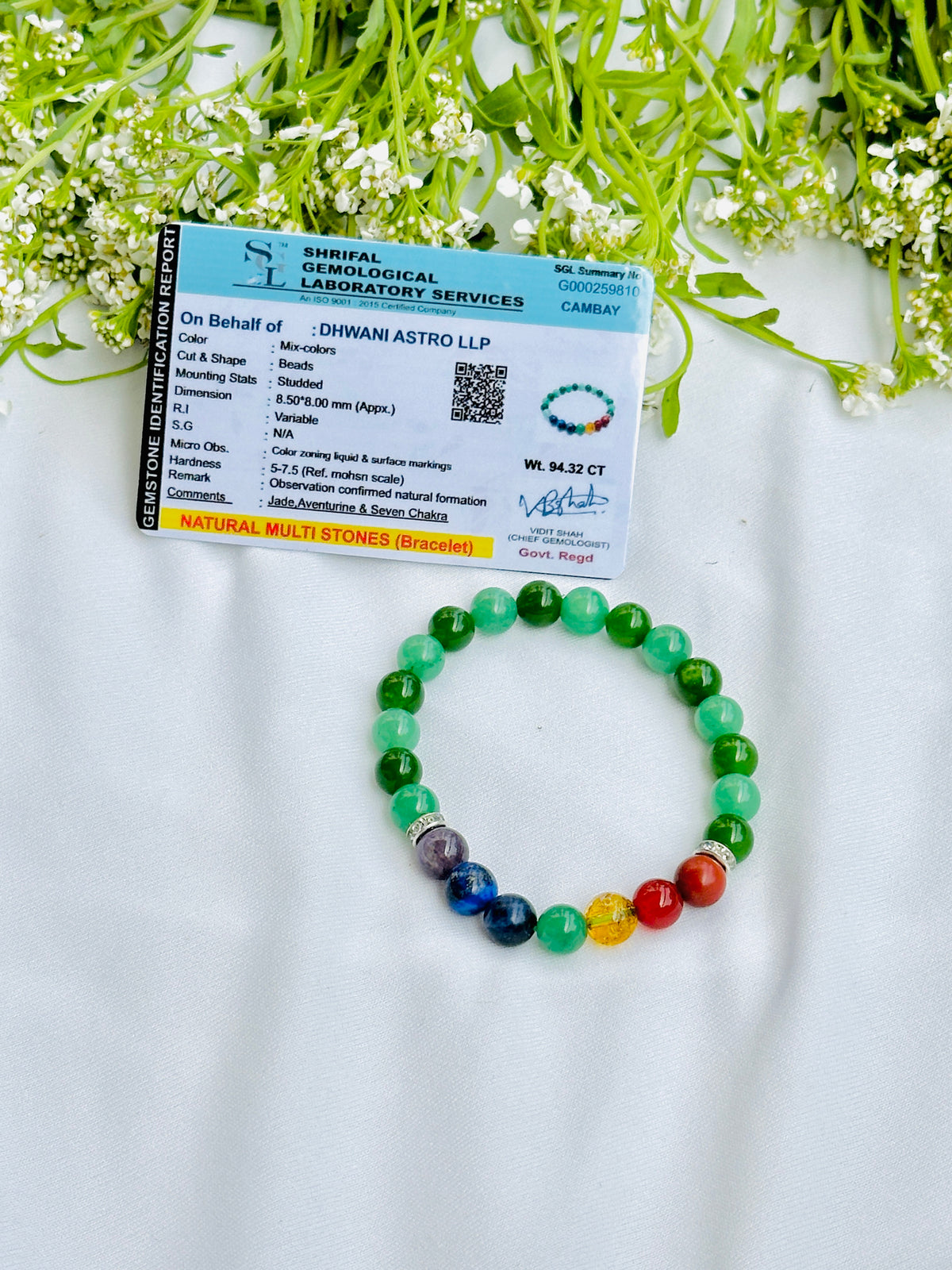 Academic & Career Success Bracelet - Abhimantrit & Certified