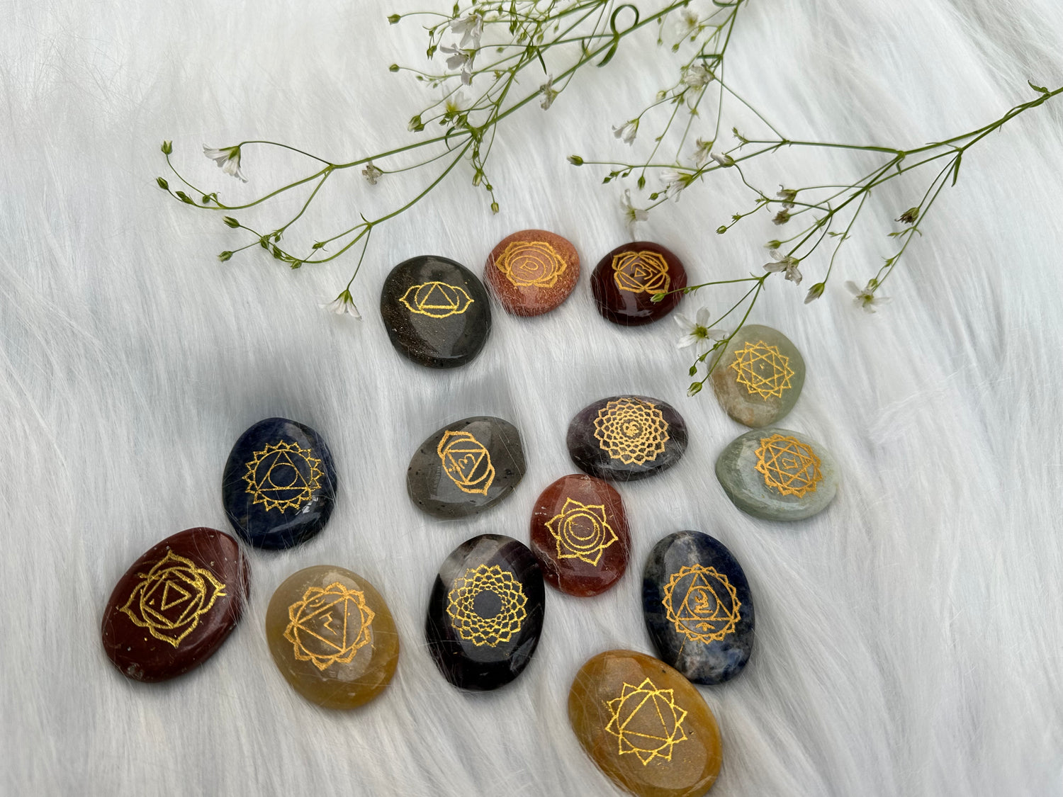 Seven Chakra Zibu Symbol Coin - Abhimantrit & Certified