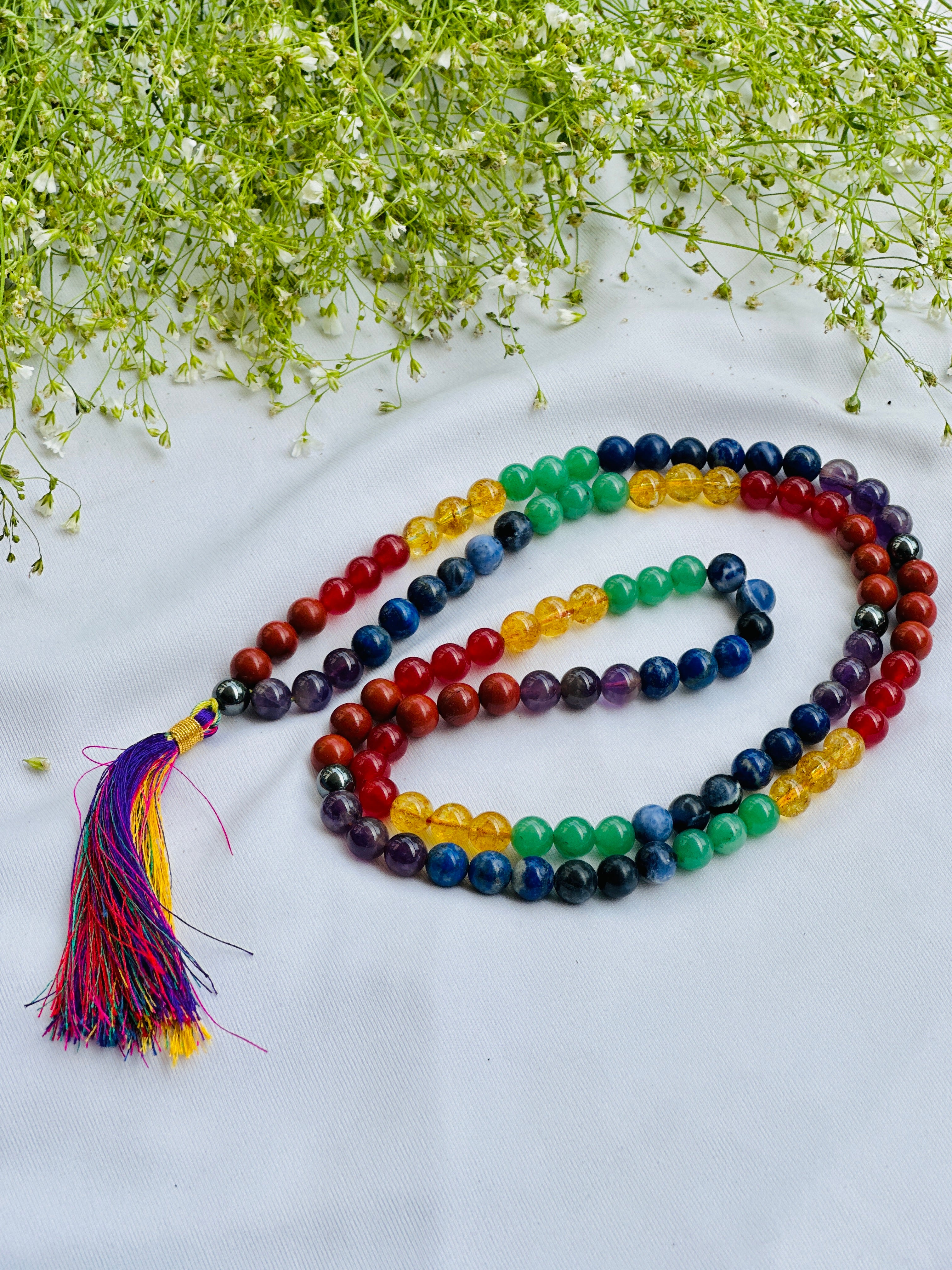Seven Chakra Jap Mala Abhimantrit Certified – Dhwani Shop