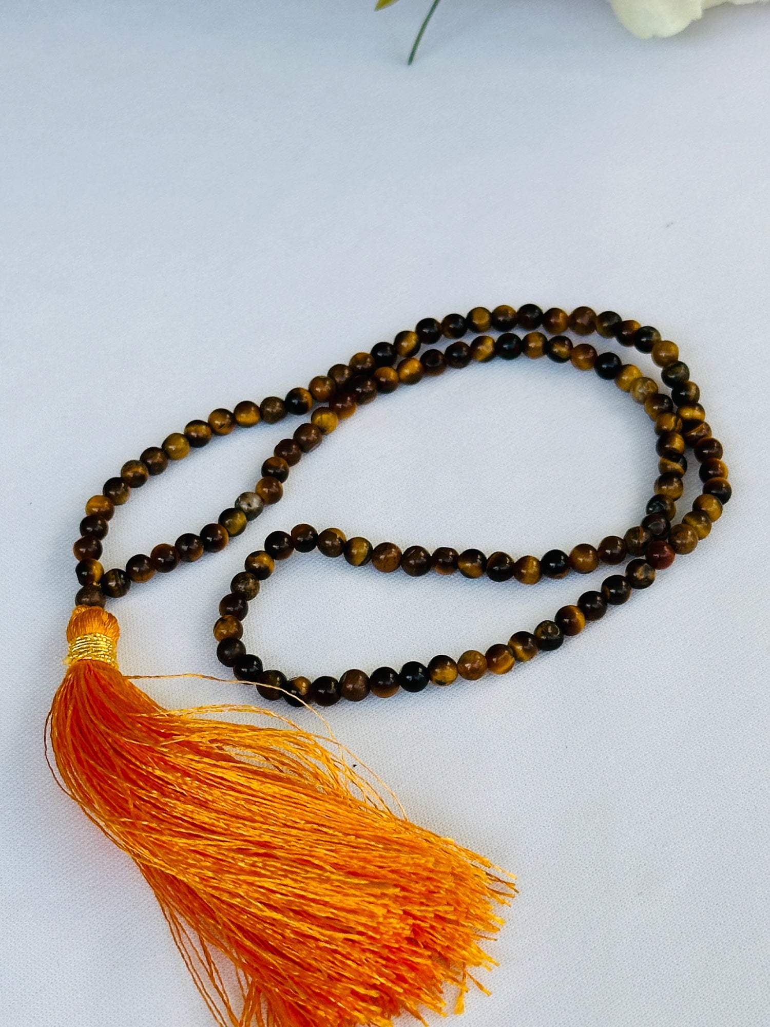 Boosts Your Confidence Level & Exalts the Planet Ketu: Tiger Eye Mala - Abhimantrit & Certified