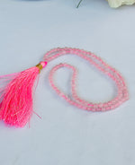 Improve Love, Relationship & Emotional Connection: Rose Quartz Jap Mala - Abhimantrit & Certified