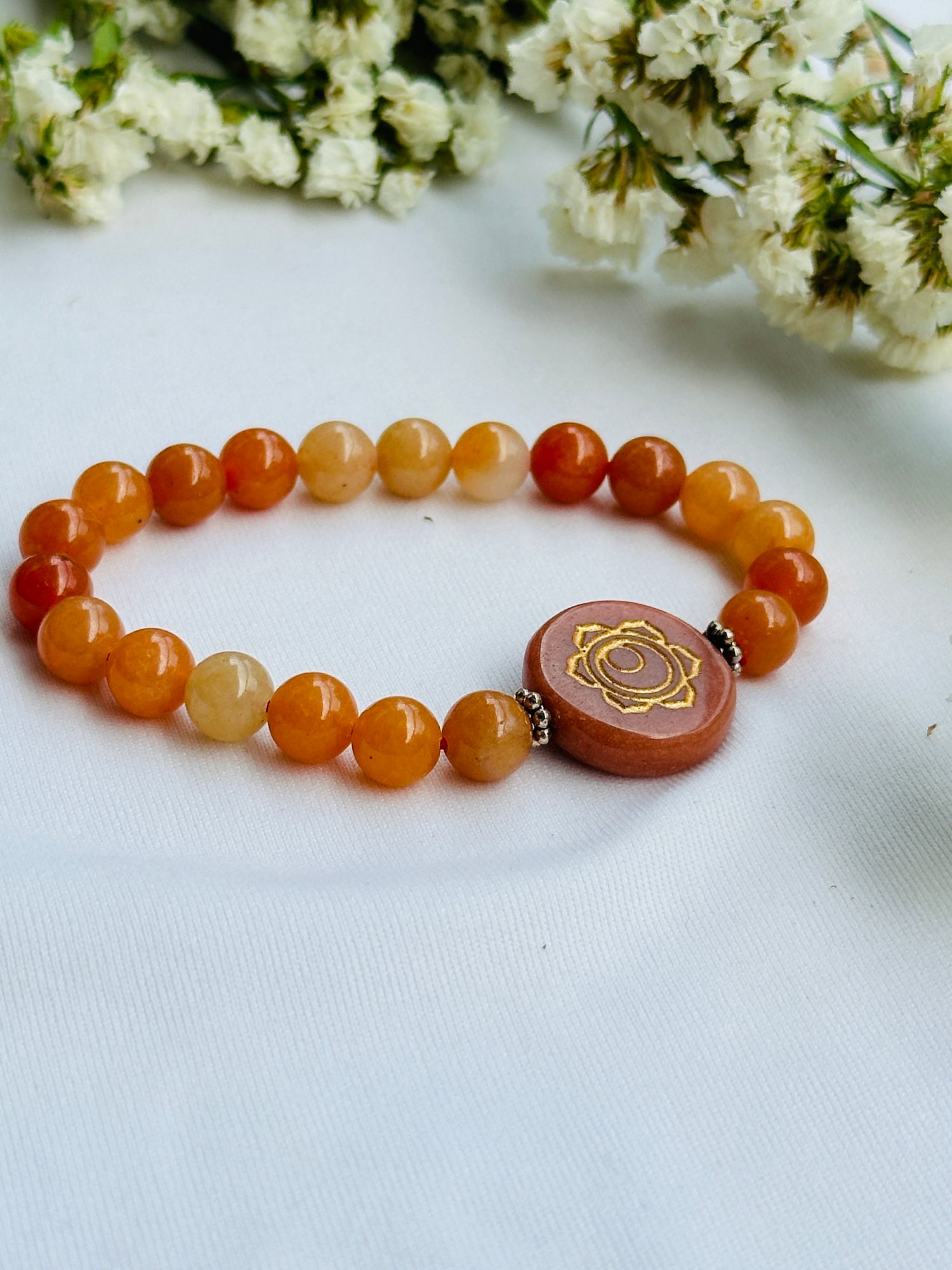 Promotes Harmony, Trust and Understanding in Relationship (Red Aventurine) Bracelet - Abhimantrit & Certified